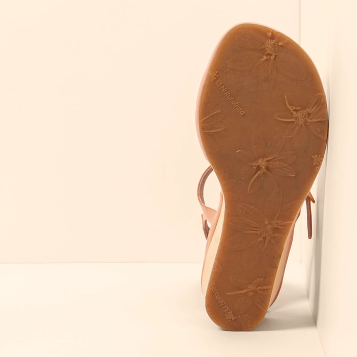 Sandalias con tacón N853 SOFT NAPPA SALMON/ GAIA color Salmon