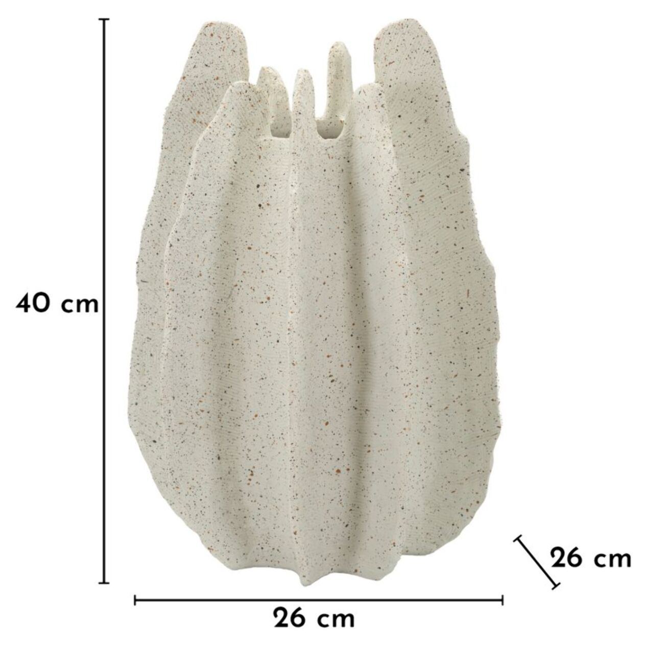 VASO RESINA ESTER CM Ø 26X40 (APERTURA CM Ø 9)