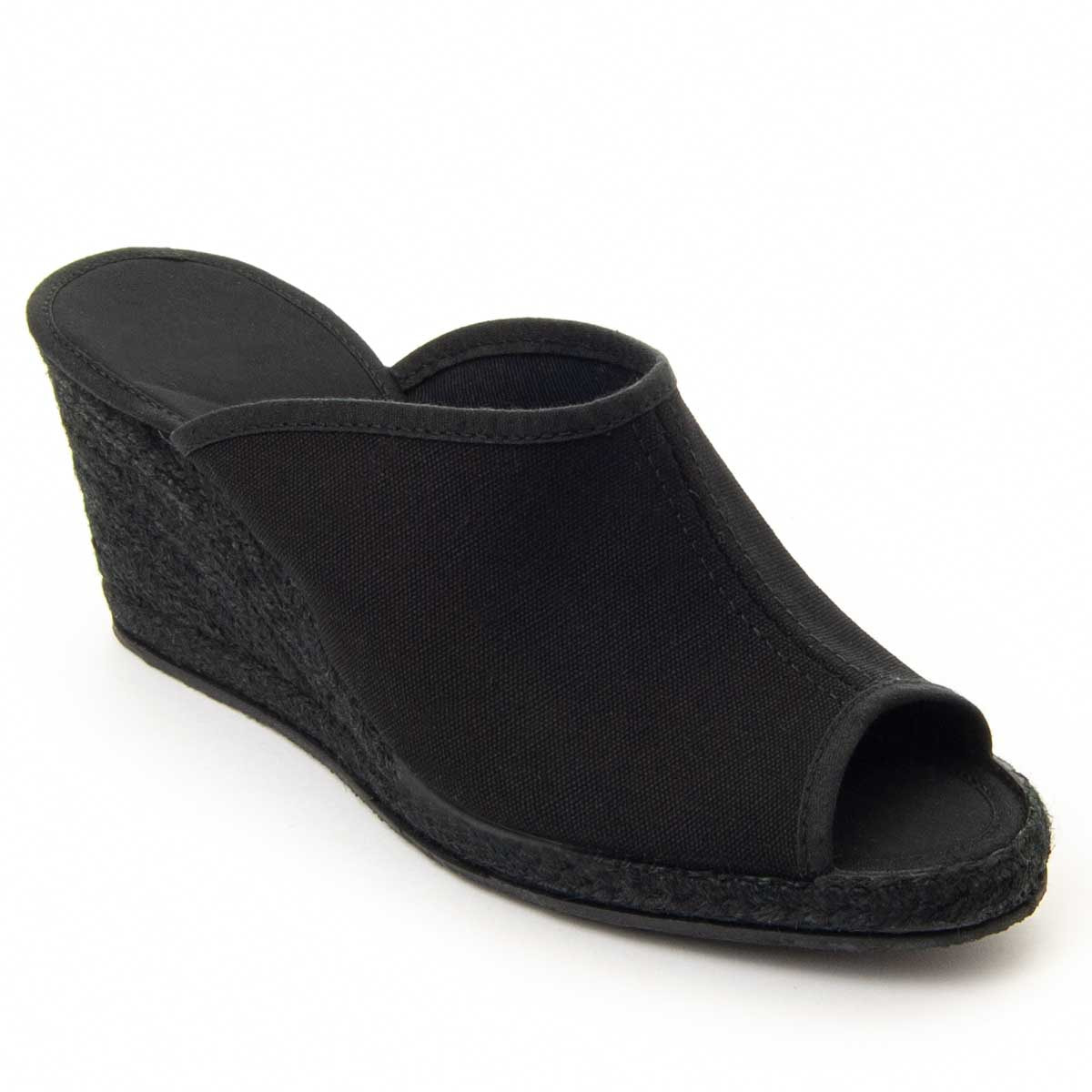 Sandalias de Cuña - Negro - Altura: 8 cm