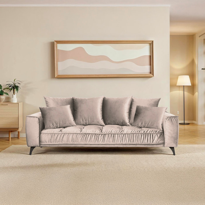 Canapé Velours droit Altamo - 3 Places