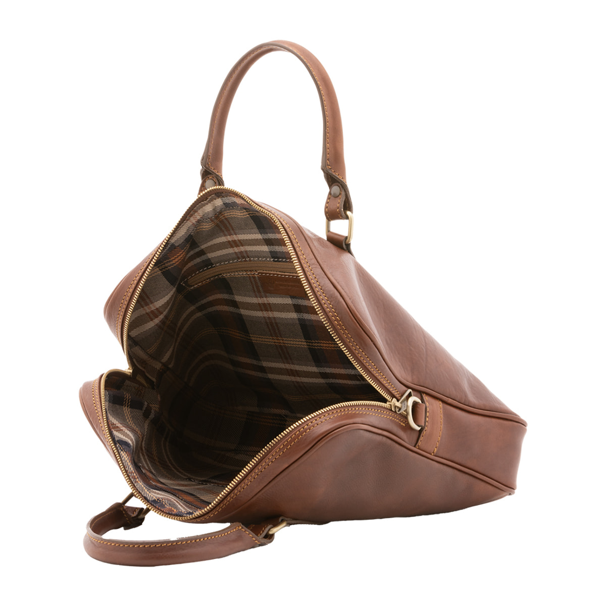 Borsa a mano  unisex In Vera pelle Made in Italy 37x31x6 cm