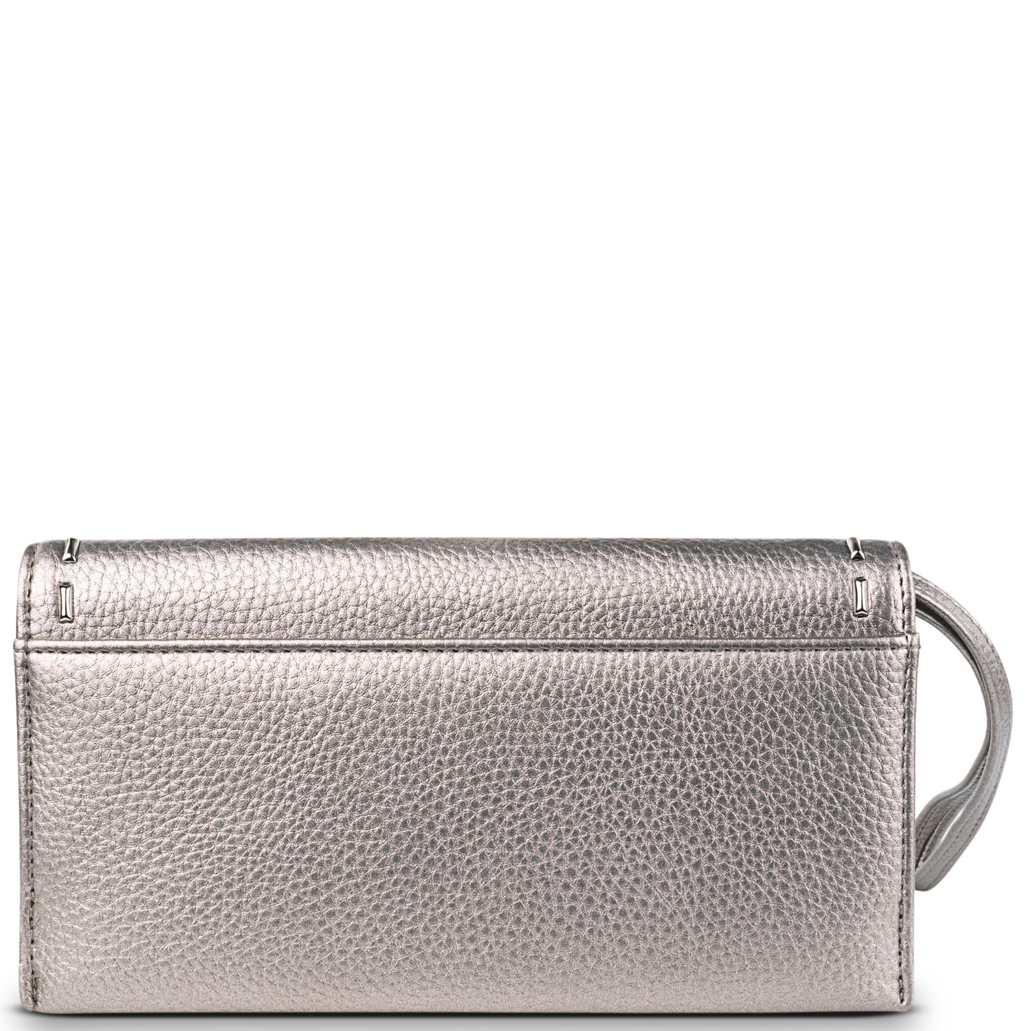 Cartera Primer Vegana Plata Netalizado