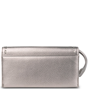 Cartera Primer Vegana Plata Netalizado