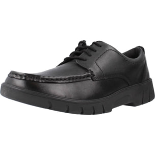 Zapatos Niño de la marca CLARKS  modelo BRANCH LACE NEGRO