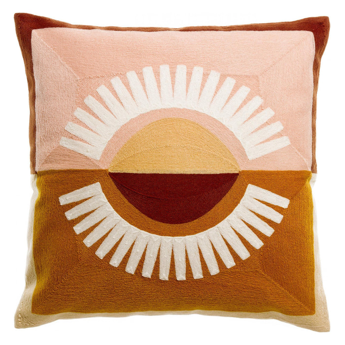 Coussin brodé Eol