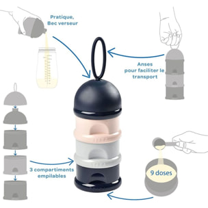 Boite doseuse de lait BEABA doseuse de lait empilable