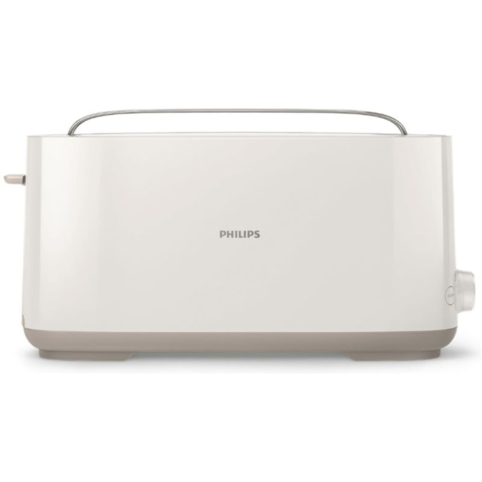 Grille-pain PHILIPS HD2590/00 Toaster blanc Daily, 1 fente longue, 830W