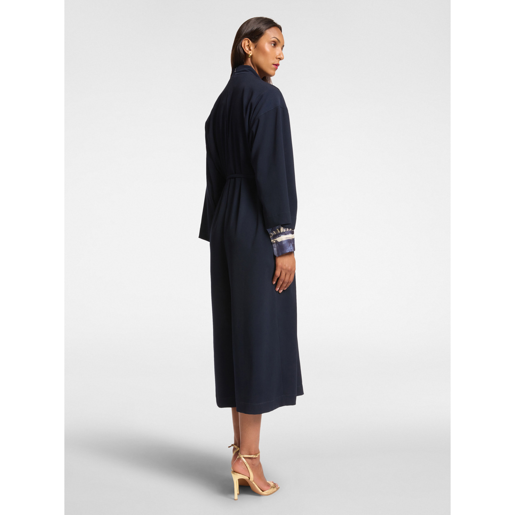 Elena Mirò - Abito con cintura - Blu