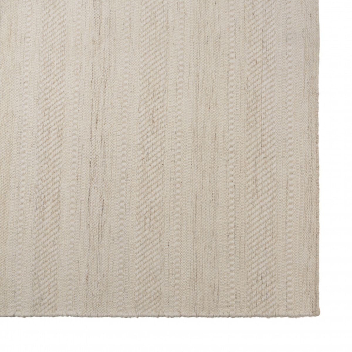 CHARLES - Tapis rectangulaire 200x290cm laine texturée nuances de beige