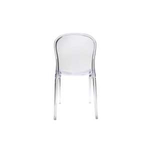 Chaises empilables design transparentes (lot de 2) THALYSSE