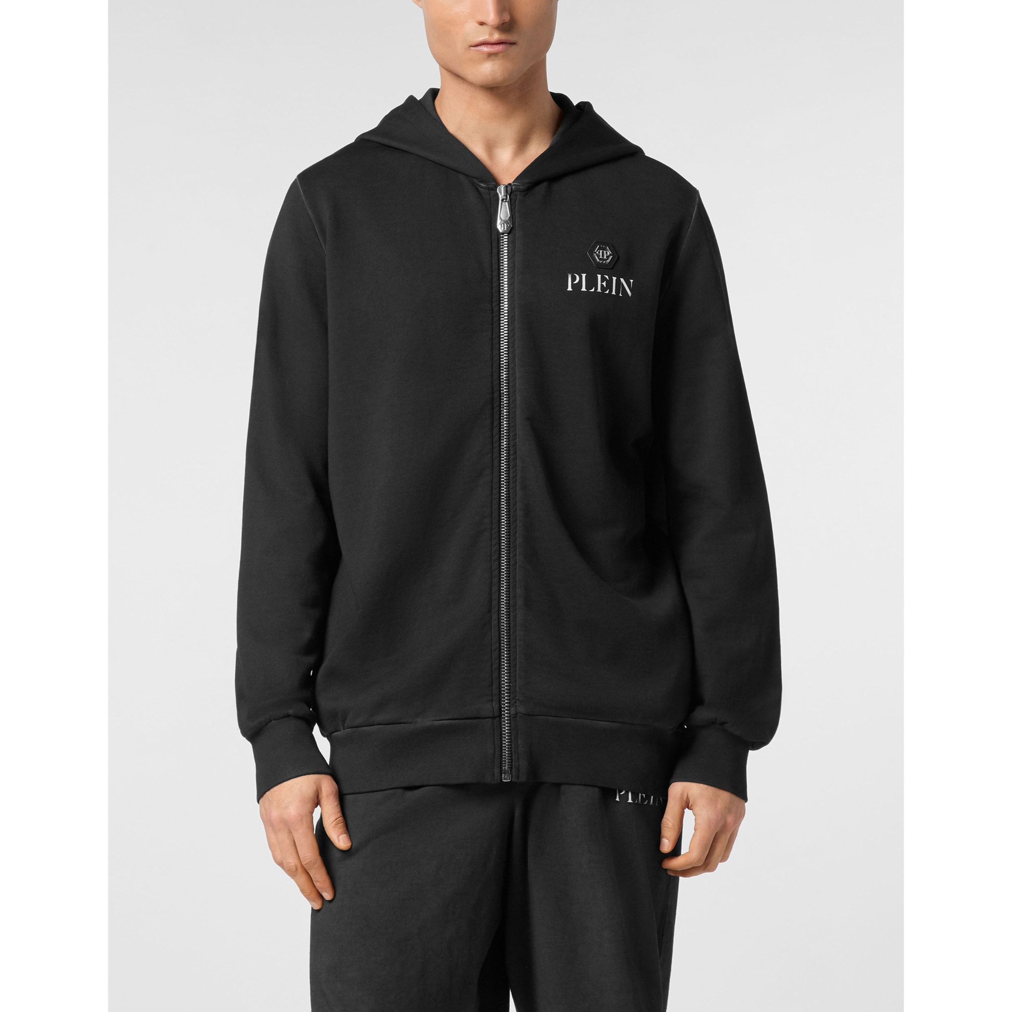 PHILIPP PLEIN Hooded Sweatjacket