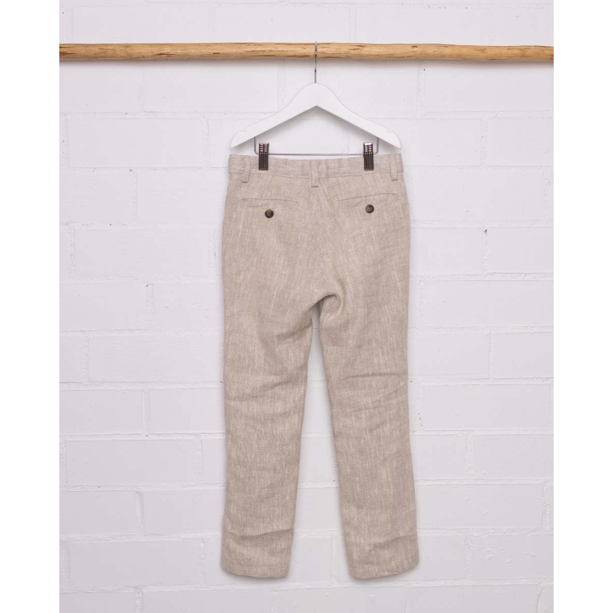 PANTALÓN LINO RÚSTICO NATURAL