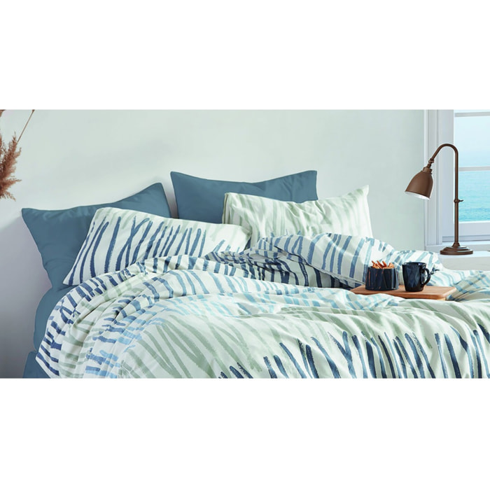 Parure housse de couette et taie(s) oreiller 100% Coton