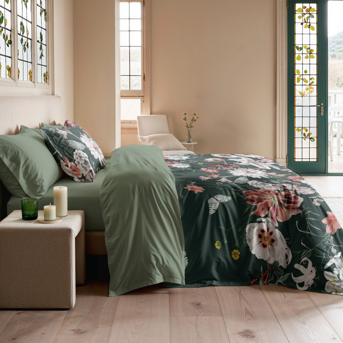 Funda nórdica alur musgo