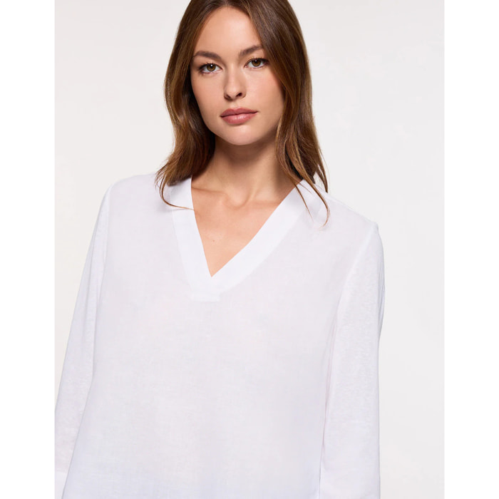 Blusa Manga Larga Blanco - Rosais