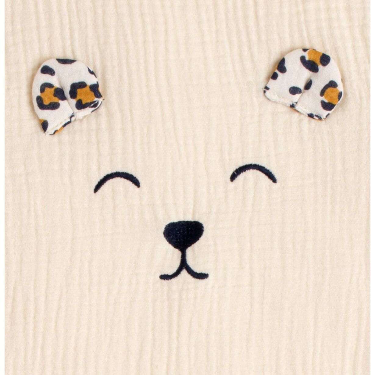 Gigoteuse bébé hiver en gaze de coton détails léopard