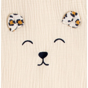 Gigoteuse bébé hiver en gaze de coton détails léopard