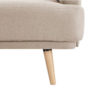 Canapé convertible Jack 3 places beige