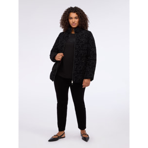 Fiorella Rubino - Edredón trabajado en encaje - Negro