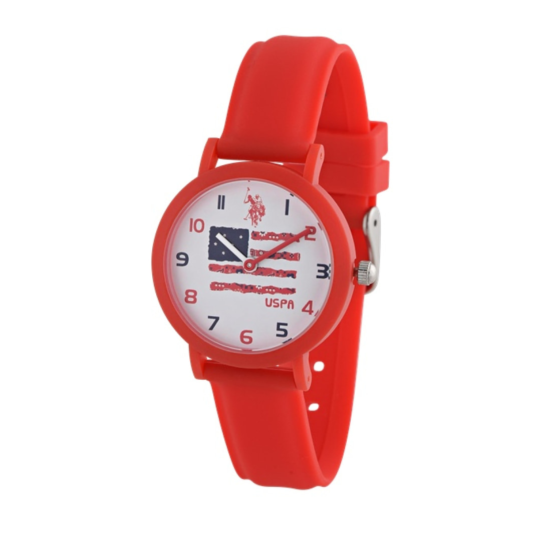 Orologio U.S. Polo Assn. In silicone rosso