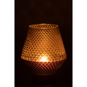 J-Line vase Motif - verre - gris - small - Ø 17 cm