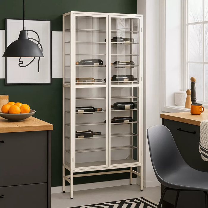 Porte-bouteilles Porto 180x75cm beige Kare Design