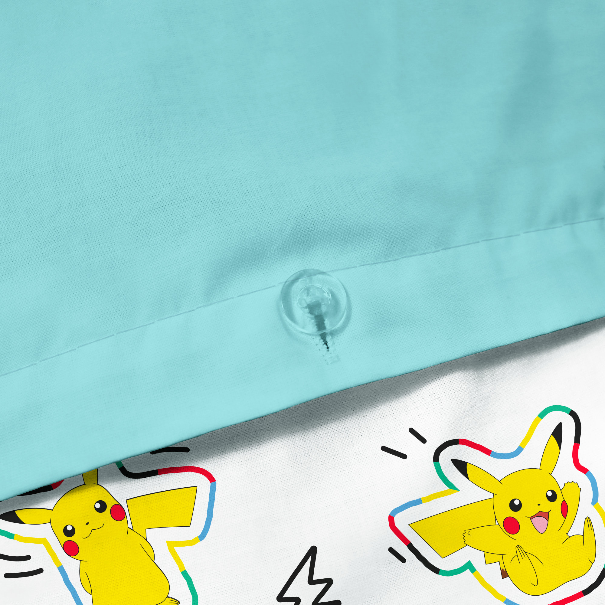 Parure de lit imprimée 100% coton, POKEMON ANIMATION