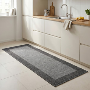 Tappeto Cucina Antiscivolo Made in Italy Lavabile in Lavatrice, Passatoia in Ciniglia con Retro Gommato, Morbida e Resistente, Ideale per Cucina, Ingresso e Corridoio