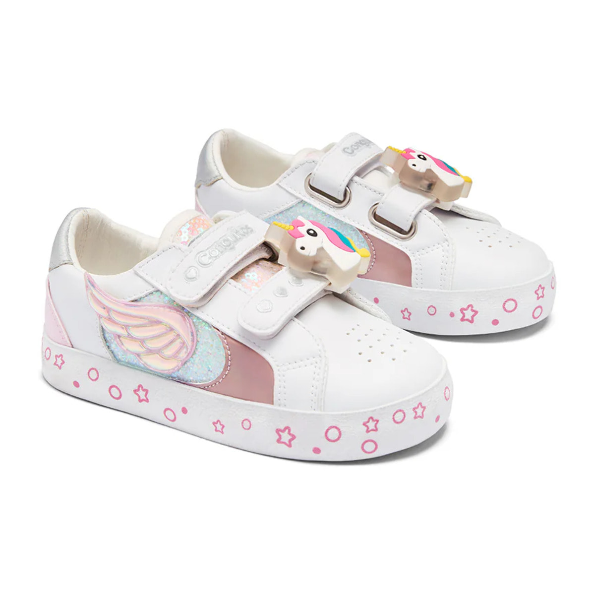 Zapatillas de Niña con Alas Pastel y Detalles de Unicornio