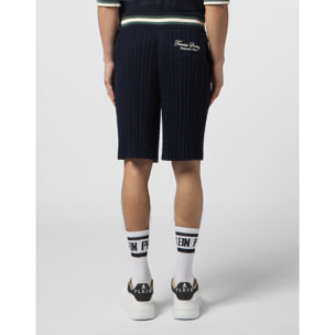 PHILIPP PLEIN Knitted Drawstring Shorts Plein Tennis