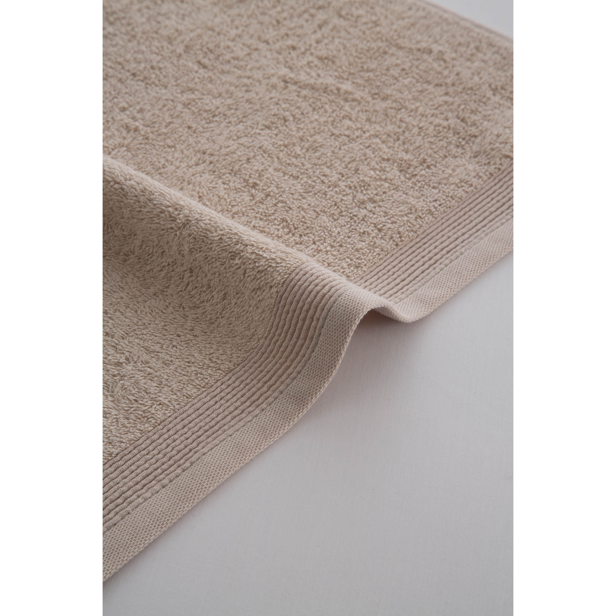 Set de 3 serviettes en coton 450 gr/m2 couleur BEIGE