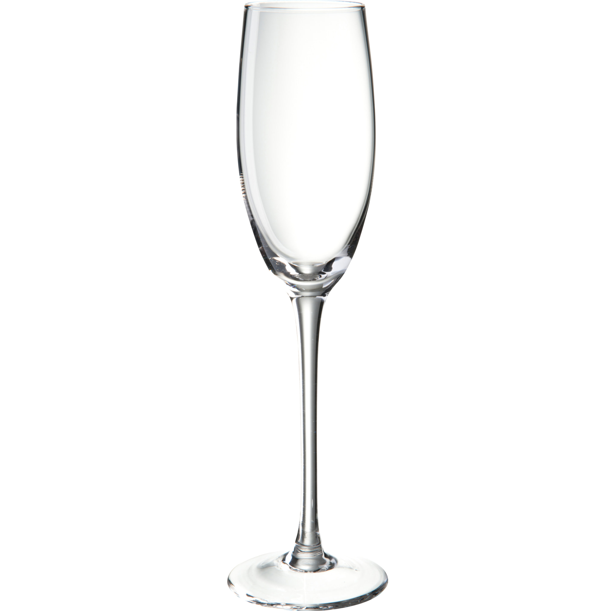 J-Line verre à champagne - verre - transparent - 6 pcs