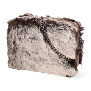 Borsa a spalla donna - Modello Ambre - Vera pelle - 18.5 x 22.0 x 10.0 cm