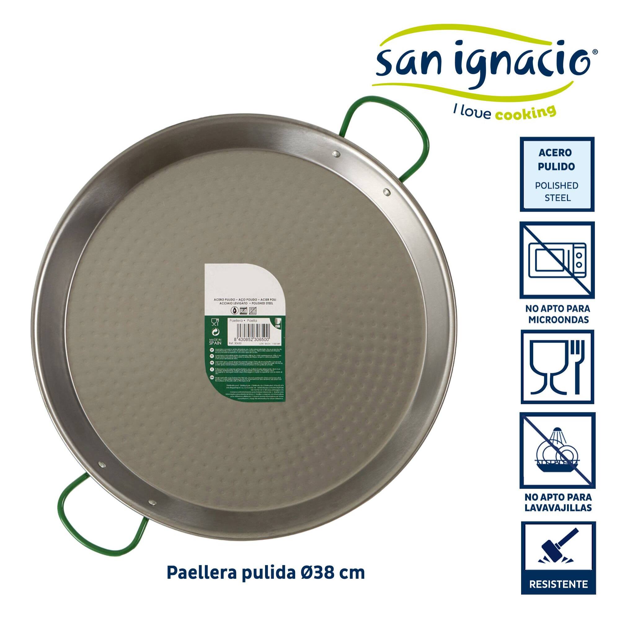 Paellera pulida colección la dehesa