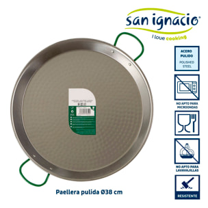 Paellera pulida colección la dehesa