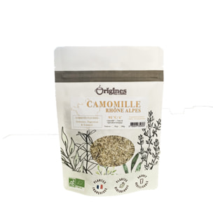 Camomille de Rhône Alpes - Plantes naturelles Bio françaises - Sachet 50g