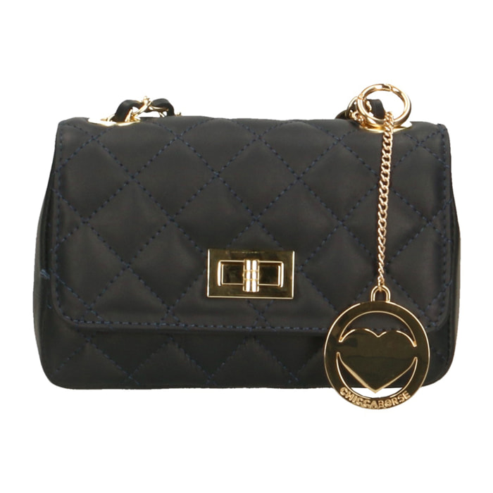 Chicca Borse Borsetta Clutch Blu