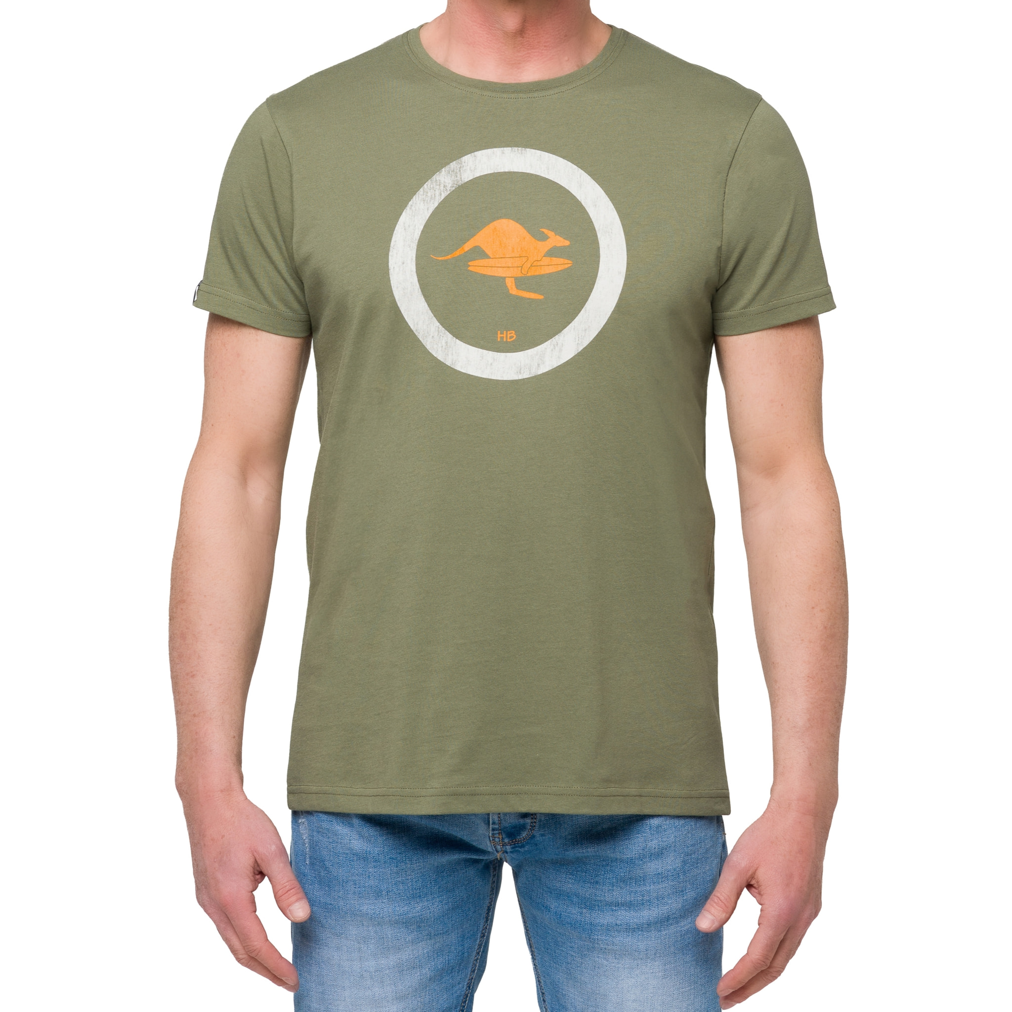 Camiseta de algodón 150 gr Hot Buttered Kailua Color Verde Militar