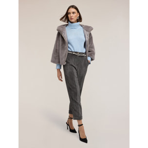 Motivi - Pantalones carrot de pana - Gris