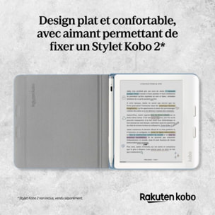Pochette KOBO Libra Cover Notebook Bleu
