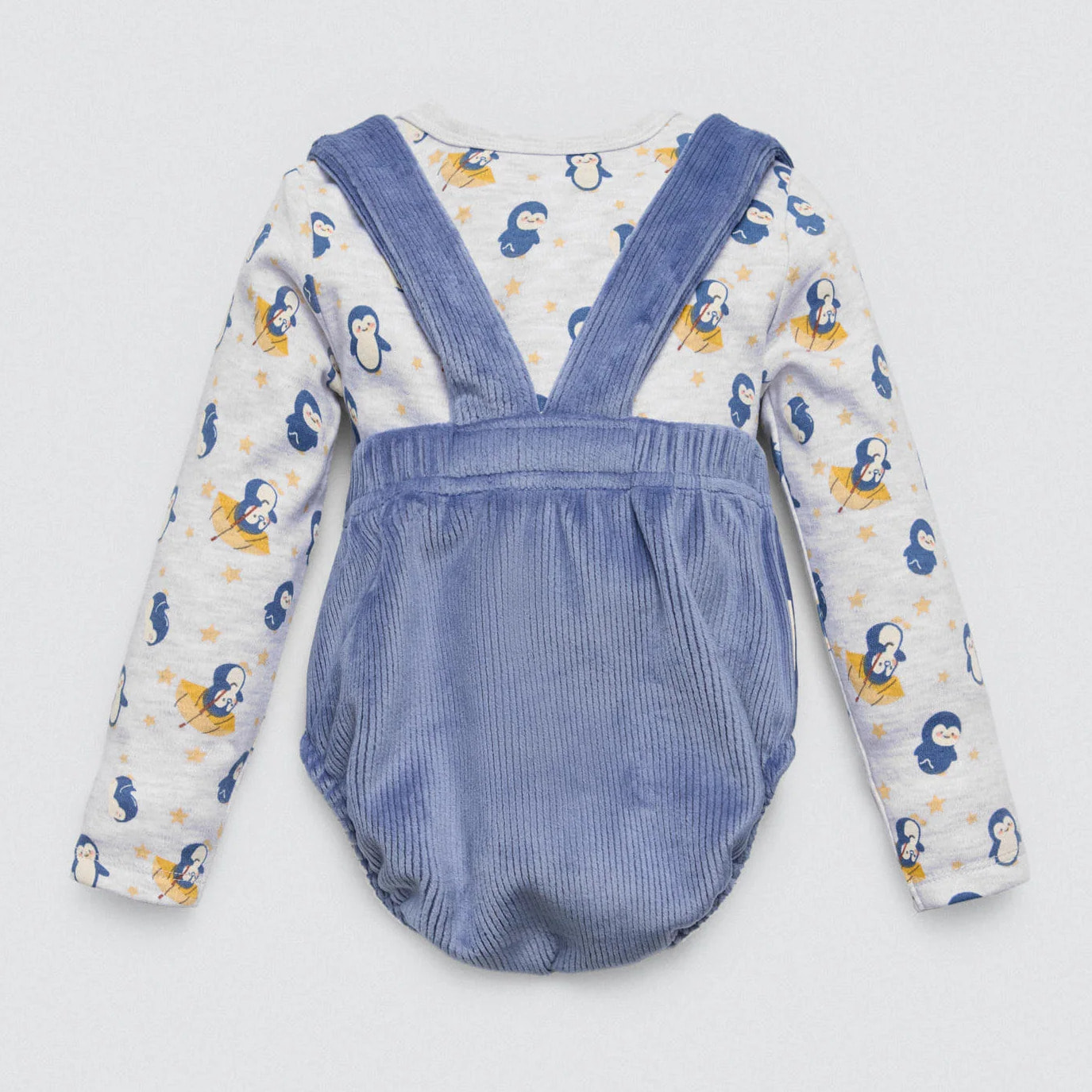 Set di tutina corta e maglietta a maniche lunghe per neonato Penguin Toy