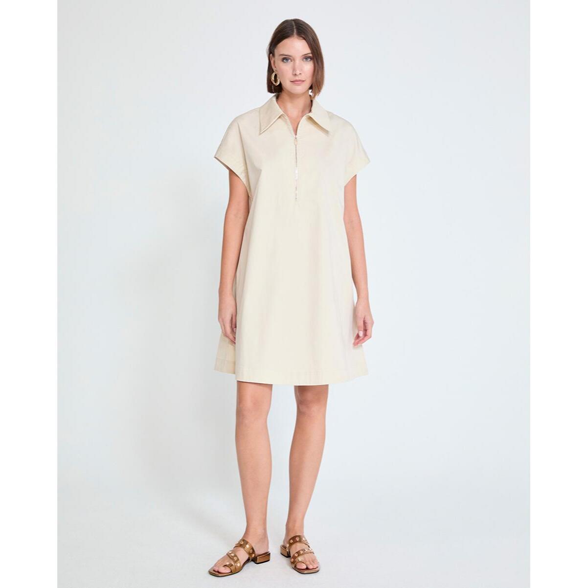 Abito camicia a maniche corte