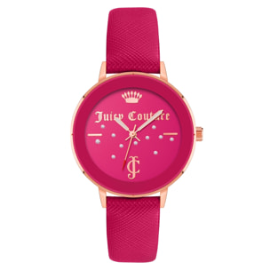 Reloj Juicy Couture JC1264RGHP Mujer Analogico Cuarzo con Correa de Polipiel