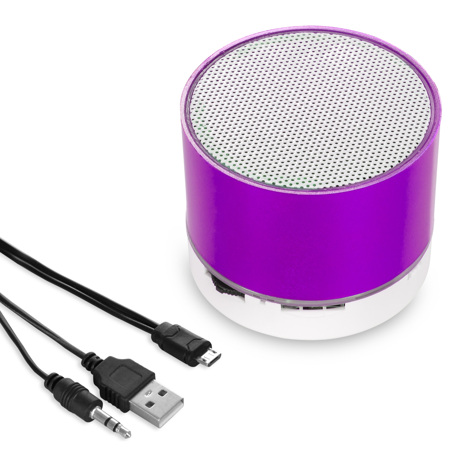 Altoparlante compatto Viancos Bluetooth 3.0 di 3W, con luce led, vivavoce e radio FM.