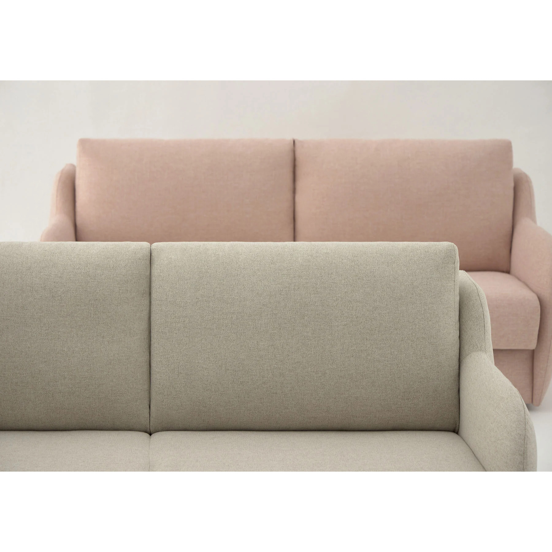 Sofá Cama Basic - Apertura Estilo Italiano - Colchón Matrimonio 140x195 - Tejido Anti-Manchas - 2 Cojines Función Almohada incluídos - 5 Años de Garantía