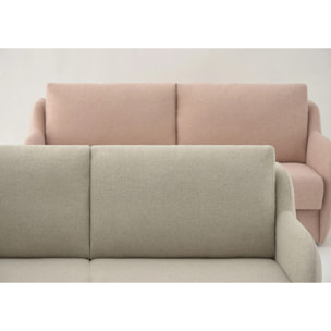 Sofá Cama Basic - Apertura Estilo Italiano - Colchón Matrimonio 140x195 - Tejido Anti-Manchas - 2 Cojines Función Almohada incluídos - 5 Años de Garantía