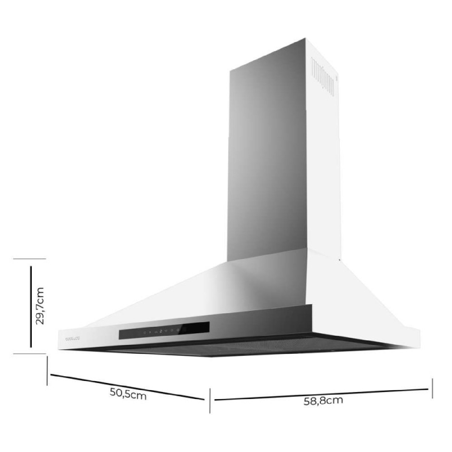 Cecotec Campana pirámide Bolero Flux PT 605500 Inox A++