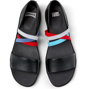 Sandalias - CAMPER Right Nina Twins - Negro - Cuero liso