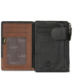 Cartera Hombre Piel Lois Durham Negro-Tan