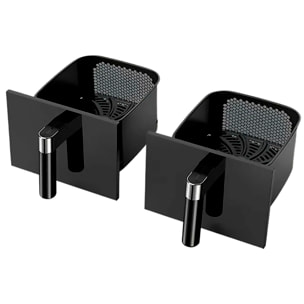 Friggitrice ad aria con doppio compartimento da 6.5L. 1700W+1700W di potenza.